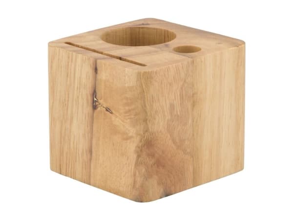 Securit® CUBE til regning i massivt træ i teak