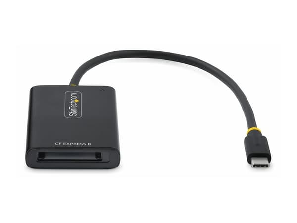 StarTech.com 1B-USB-C-CFE-ADAPTER, CFexpress tyyppi B, musta, 10000 Mbit/s, USB 3.2 Gen 2 Type-C, USB, 45 mm