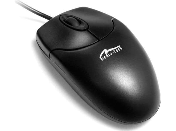 Media-Tech MT1075K-PS2 - Mus - optisk - 3 knapper - kablet - PS/2