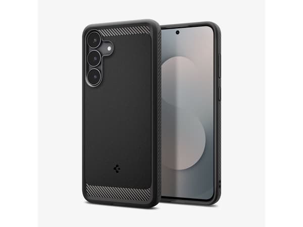 Spigen Rugged Armor, Etui, Samsung, Galaxy S25 FE, 17 cm (6.7"), Sort