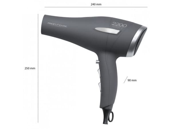 ProfiCare PC-HT 3045 - Hårtork - antracit/silver