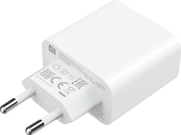 Xiaomi Mi - Strömadapter - 33 Watt - 3 A - PD - 2 utdatakontakter (USB, USB-C)