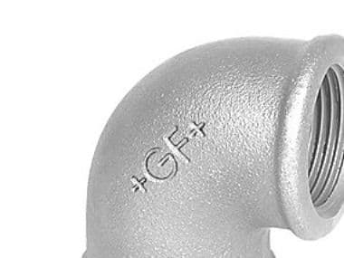 Vinkel 90° galvaniserad muff/muff 1 1/2