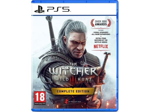 The Witcher Wild Hunt III Complete Edition spel, PS5