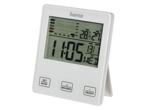 Hama TH-10 - Värmehygrometer - digital - vit