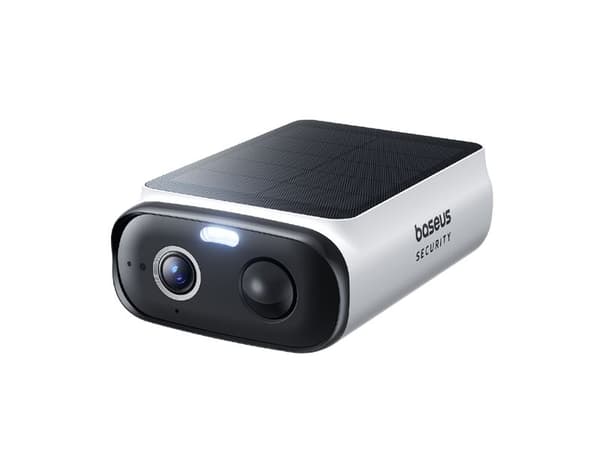 Baseus Security S1 Lite 2K utendørs sikkerhetskamera solhvit IP67 (S0003300)