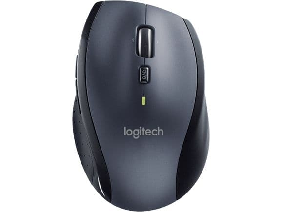 Logitech Marathon Mouse M705, Oikeakätinen, Optinen, Langaton RF, Musta