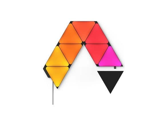 Nanoleaf | Shapes Juodas Triangles startkit (9 paneler) | 42 W | WiFi
