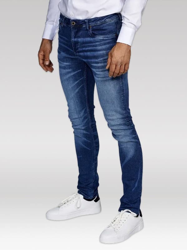 Mörk tvätt skinny stretch
