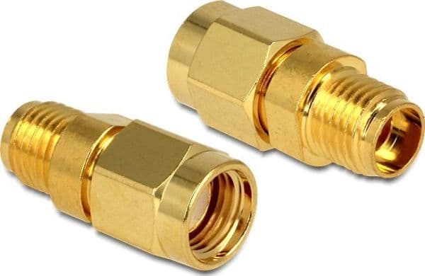DeLOCK - RF-sovitin - SMA (hun) til RP-SMA (han)