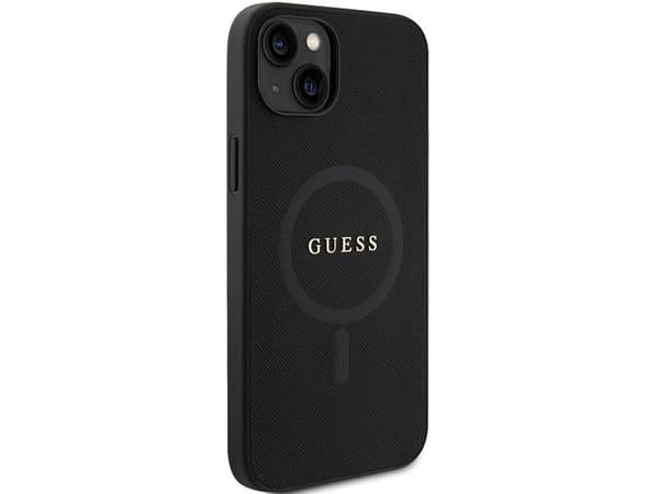Guess GUHMP15MPSAHMCK iPhone 15 Plus 6,7" sort/sort hårdväska Saffiano MagSafe