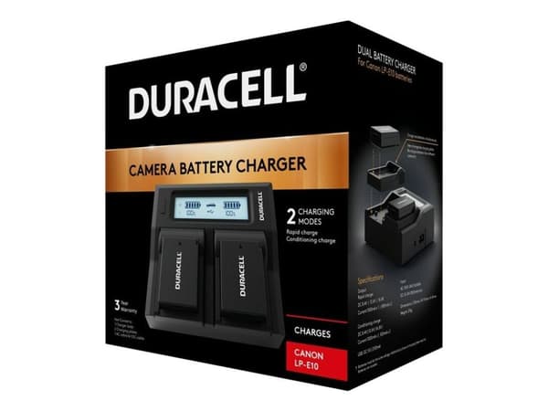 Duracell LED Dual DSLR - Batterilader