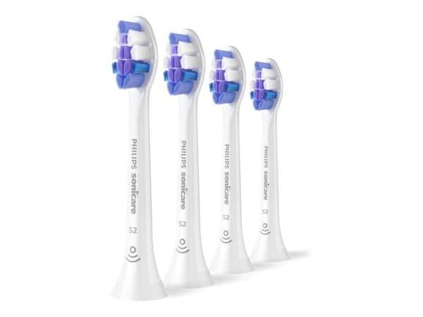 Philips Sonicare S2 Sensitive tannbørstehoder – hvite – 4-pakning