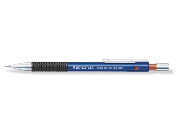 STAEDTLER Mars micro 775 - Stiftpenna - träkol - B - 0.5 mm - indragbar - med radergummi