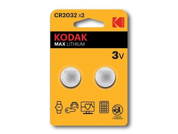 Kodak MAX - 2 x CR2032 paristot - Li/MnO2 - 210 mAh