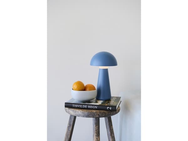 Sirius Sam Genopladelig Lampe - Blå - H 28 cm