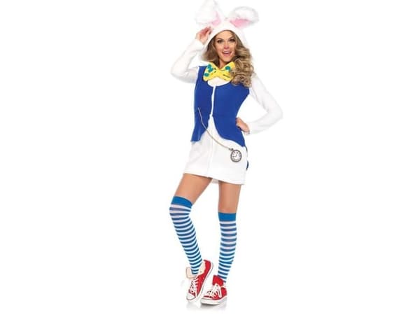 Cozy White Rabbit-kostym