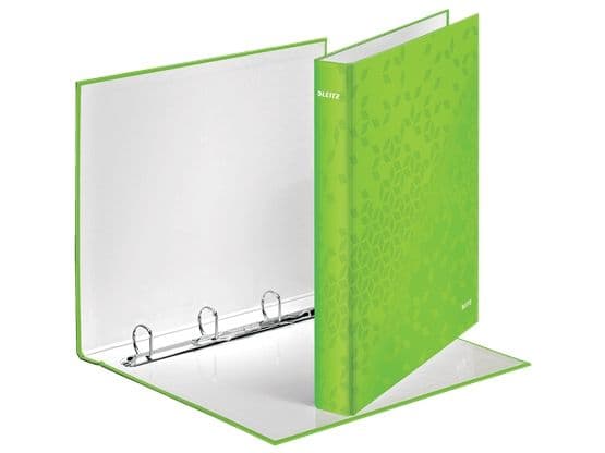 Leitz WOW - Ringpärm - ryggbredd: 40 mm - för A4 Maxi - kapacitet: 230 ark - grön