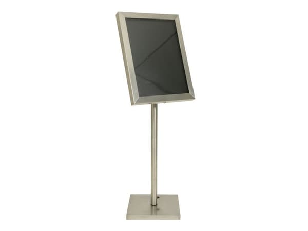 Securit CLASSIC LED informationsdisplay panel för 4xA4 stål vitt ljus