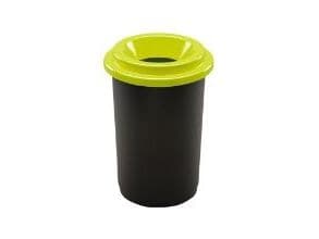 Affaldsspand ECO 50 ltr Sort m. lime låg,stk