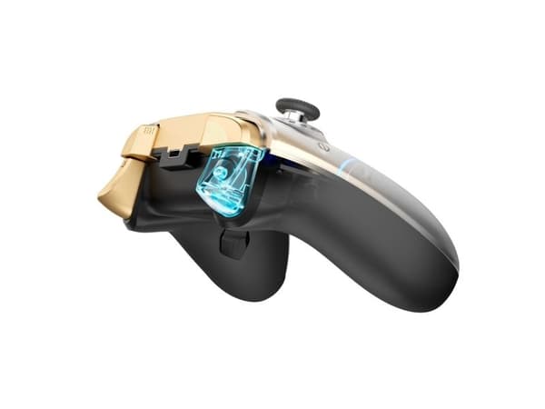 Machenike G5Pro Flagship Wireless Game Controller with Gyro Charging Station and Button Mapping - Black and Gold