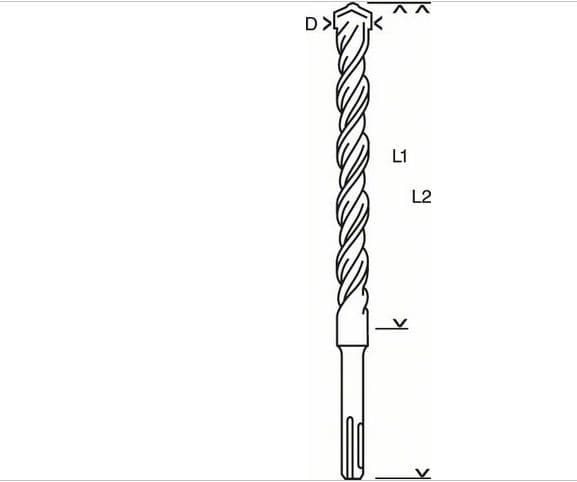 Wiertło Bosch SDS+ 4mm (2608831001)