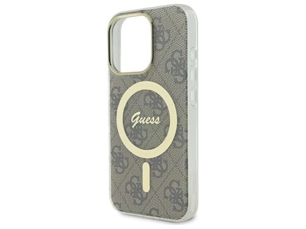 Guess IML 4G MagSafe case for iPhone 16 Pro - brown
