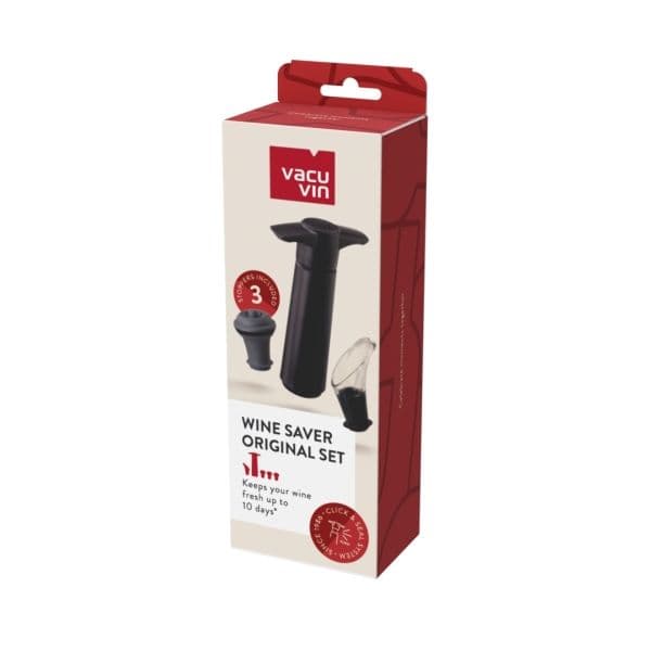 Vinbeholder & Serveringssæt/5 Sort VACU VIN®