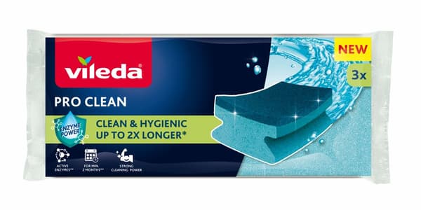 Vileda Pro Clean høyskum, 3 stk.