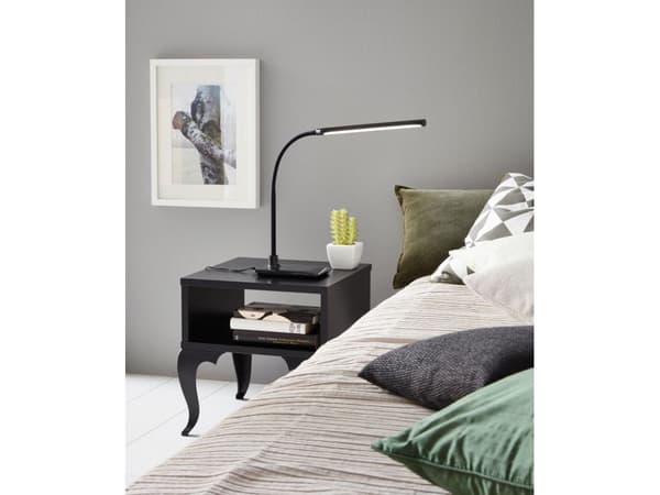 EGLO LAROA LED bordlampe i sort med flexarm