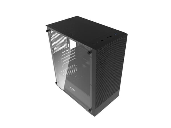 Darkflash M305 chassi utan fläktar svart