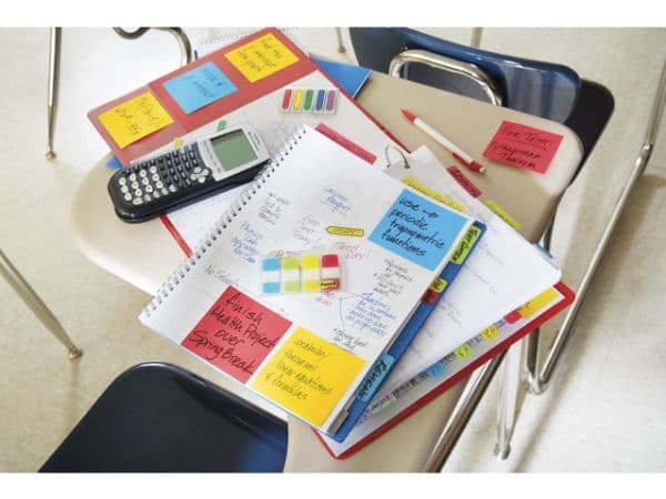 Post-It Super Sticky Notes Playful, 76 x 76 mm, pakke a 6 stk