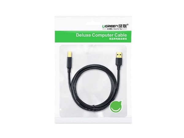Ugreen US135, 1 m, USB A, USB B, USB 2.0, 0,48 Gbit/sek., Sort
