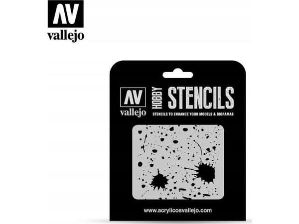 Vallejo: sjablonger - Splash, Stains