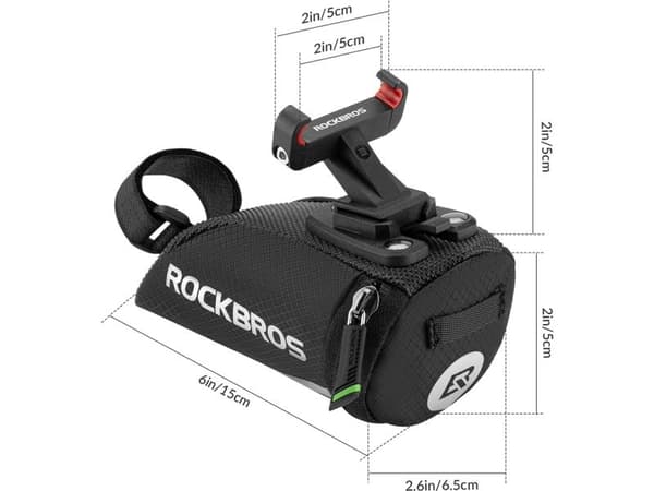 RockBros sadeltaske 0,2 L småting under setet svart