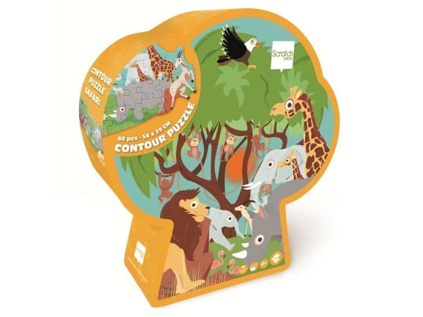 Puslespill 60 contour Safari
