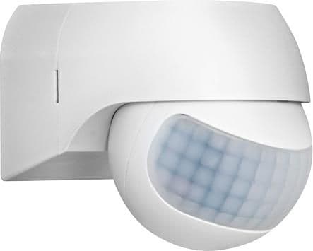 ESYLUX MD 180 Basic, Vägg, Vit, IP44, 2,5 m, 3 m, 180°