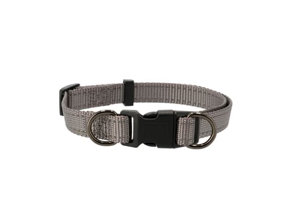 Dogman Nylonhalsband Iris Ställbart Grå