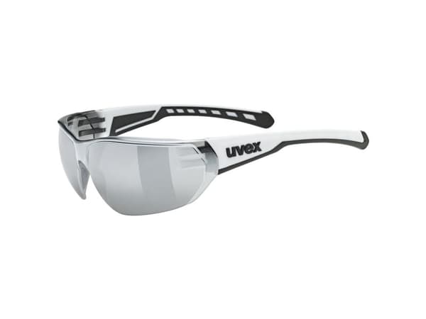Sykkelbriller UVEX Equate, white matt/mir.silver