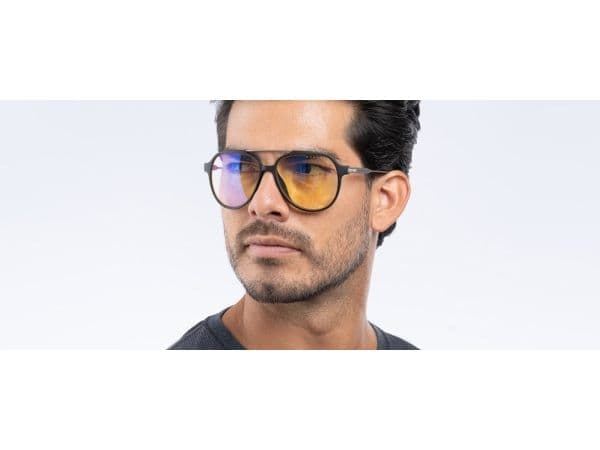 Gunnar Optiks COD-03001, Män, Oval, Spela, Svart, Nylonpolymer, Bärnsten