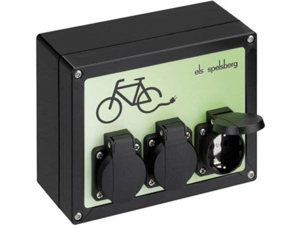 Cykelladestation TG BCS 3 med 3 schuko udtag