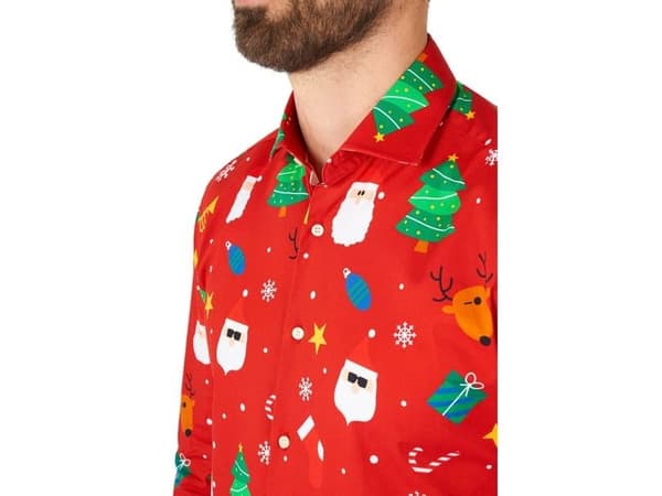 Juleskjorte Festivity Red