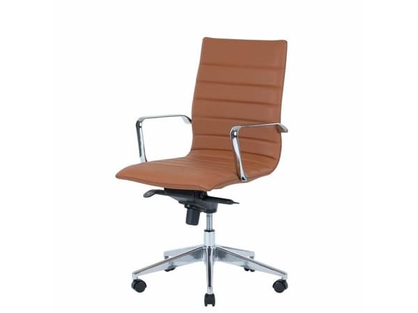 Kontorstol Prestige mellem ryg, cognac
