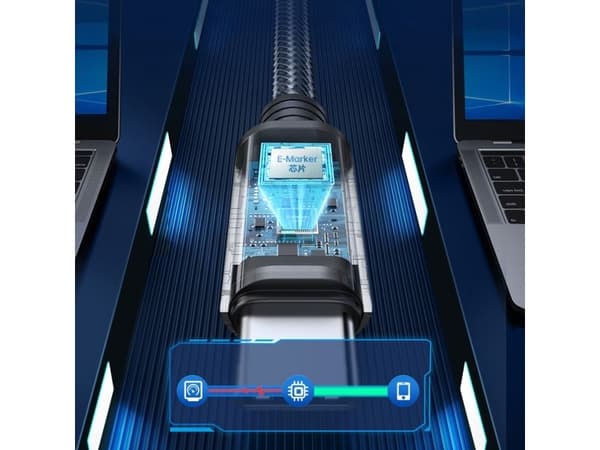 Orico-USB-kaapeli Orico CW240 USB-C – USB-C PD 240 W 2 m – musta