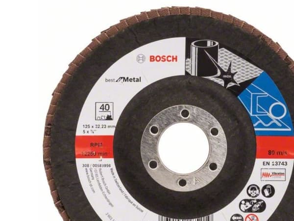 Bosch LAMELSLIBESKIVE B:MT Ø125X22MM K40 SKRÅ