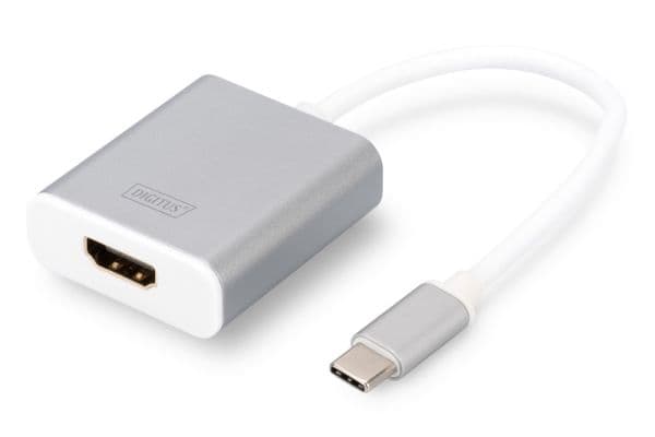 DIGITUS - Ekstern videoadapter - USB-C - HDMI - aluminium