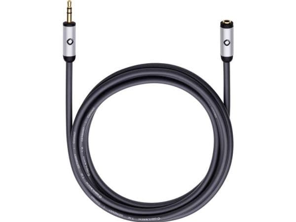 OEHLBACH 60034, 3.5mm, Hankjønn, 3.5mm, Hunkjønn, 3 m, Sort