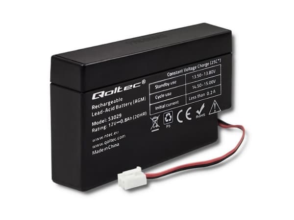 Qoltec - Batteri - Bly-syra - 800 mAh