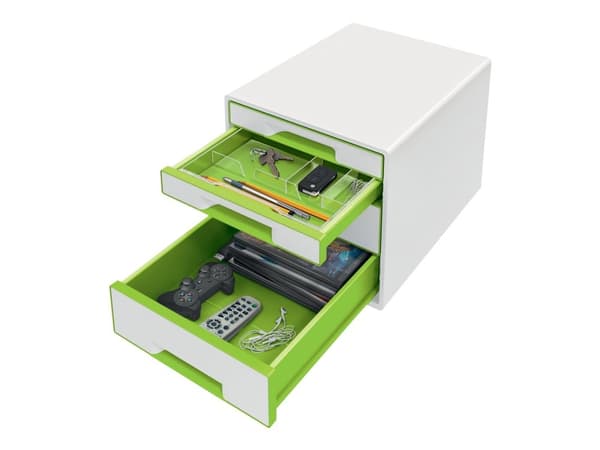 Leitz WOW CUBE - Lådskåp - 4 lådor - för A4 Maxi - grön