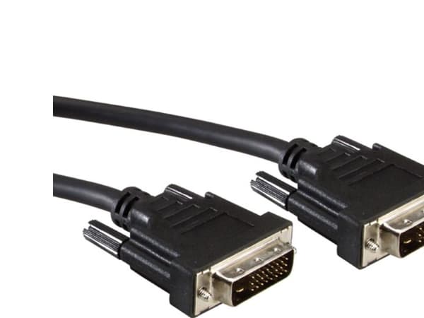 Value DVI-D/DVI-D, 2 m, 2 m, DVI-D, DVI-D, Sort, 1 stykker, Hankjønn/hankjønn